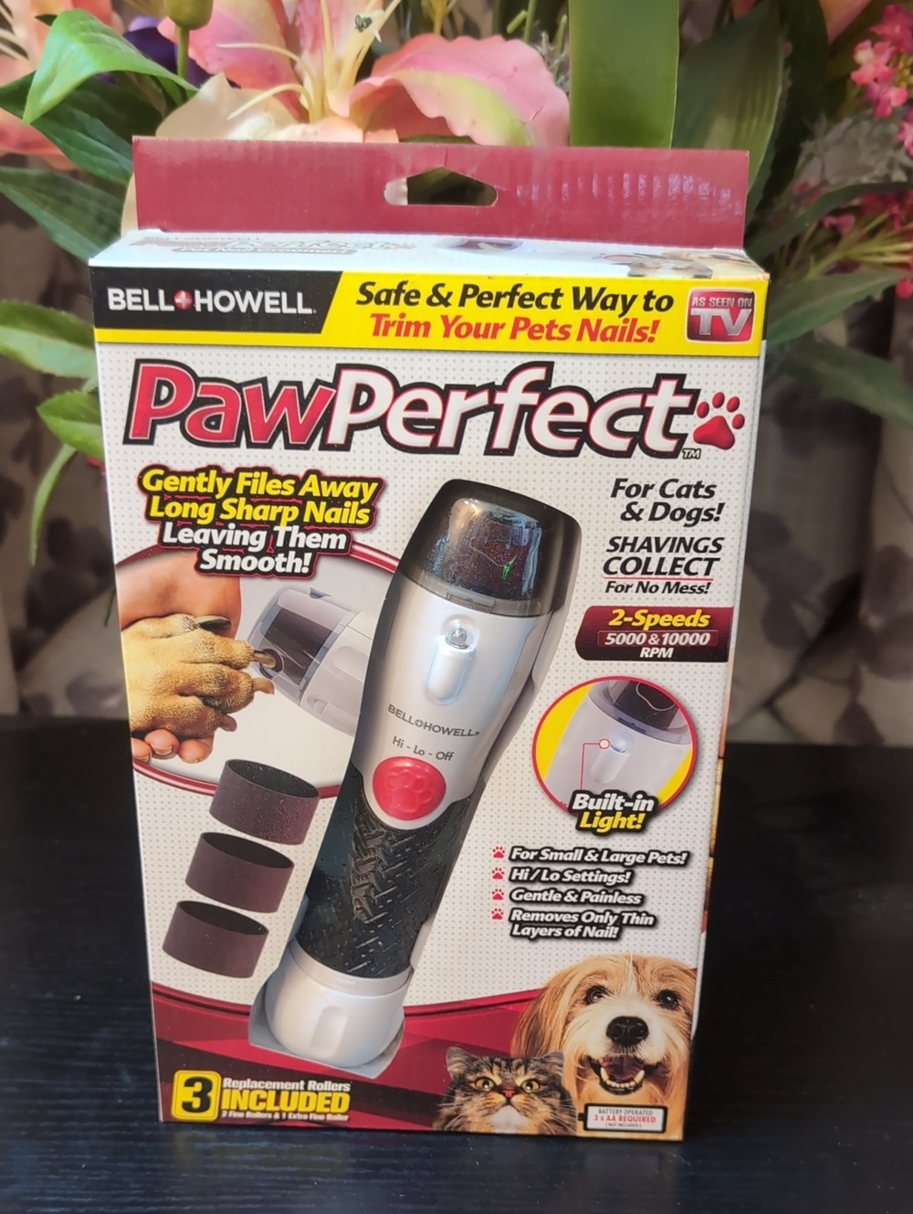 PawPerfect Pet Nail Grinder - Pink/Black